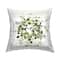 Stupell Industries Sweet Home Floral Leaves Wreath Throw Pillow, 18" x 18"